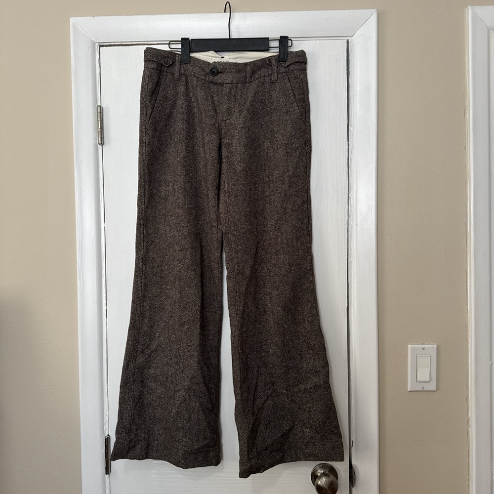 Banana Republic Brown Wide-Leg Trousers
